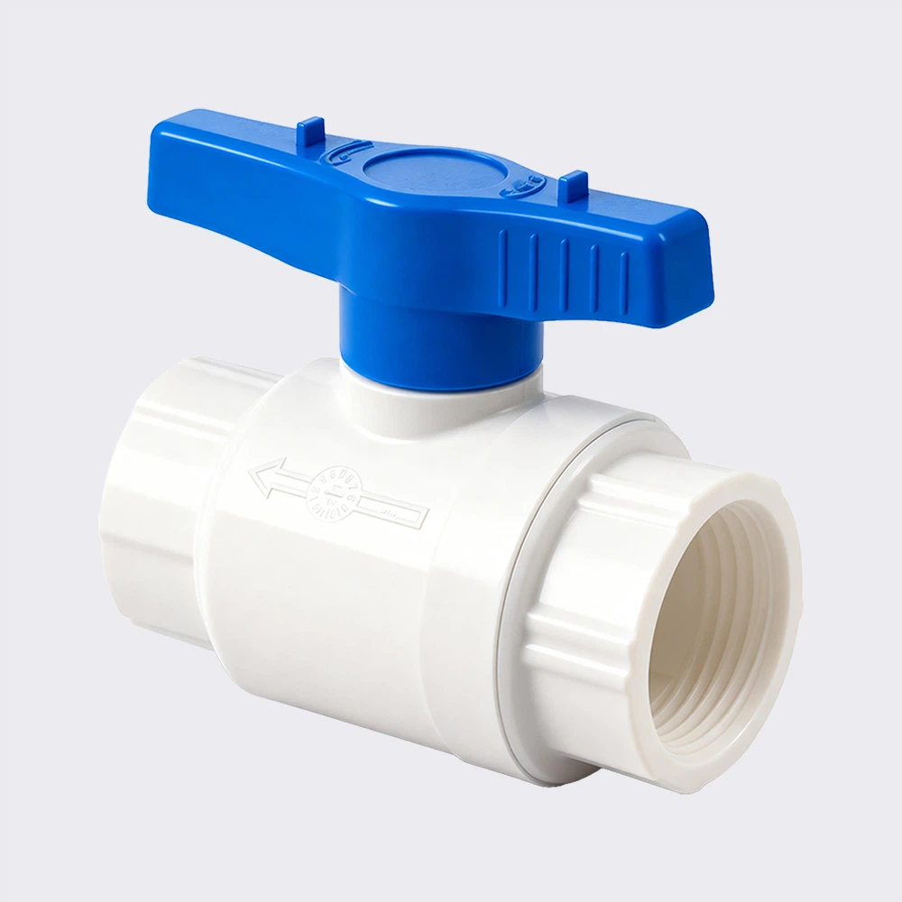 Two-Piece PVC Ball Valve (plastic handle ) 10 two pieces ball valve1